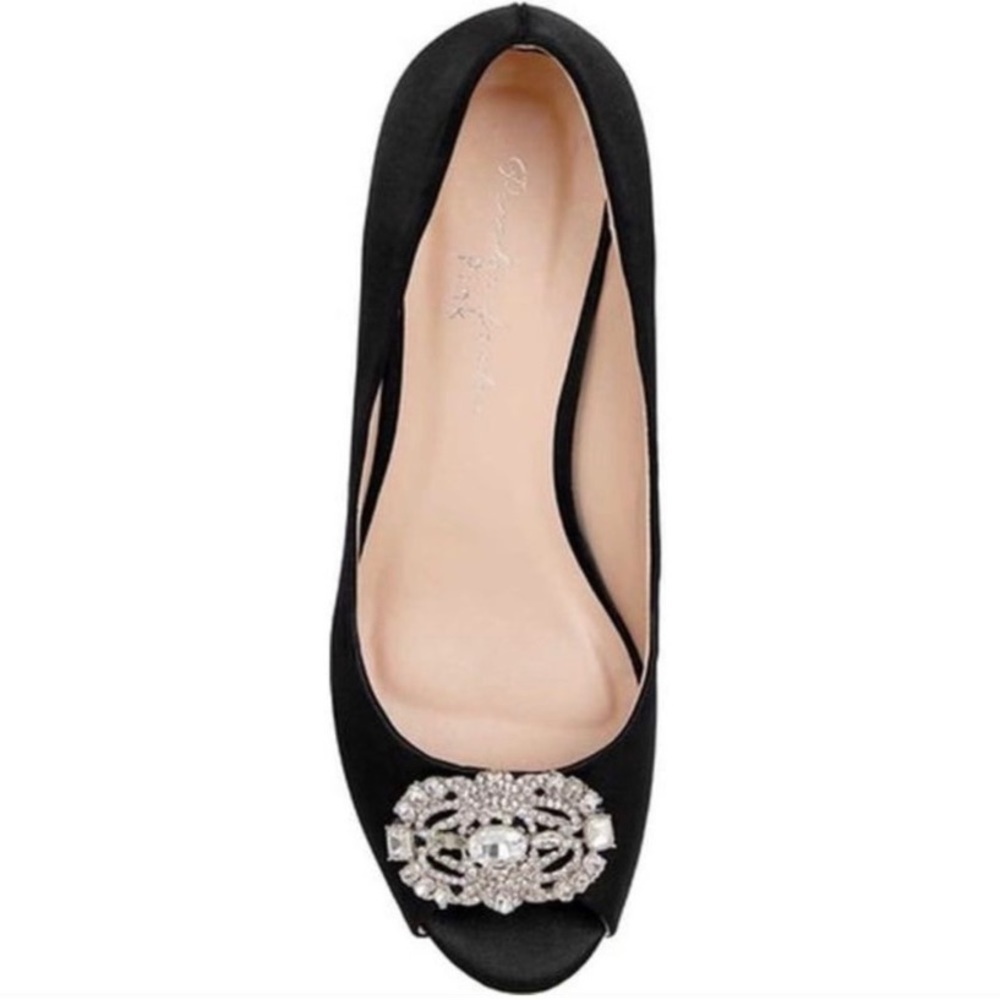 Paradox London Pink Prunella Crystal Embellished Peep Toe Heels. Size 7.5 M - Picture 2 of 8